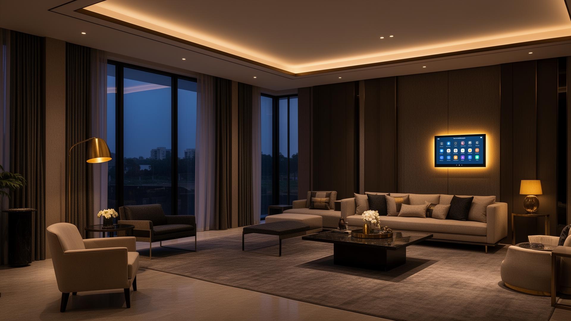 Luxury smart home interior